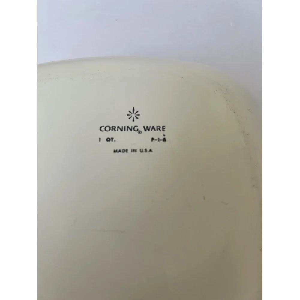Vintage Corning Ware Blue Cornflower P-1-B 1 Qt & P-1‎ 3/4-B 1 3/4 Qt No Lids